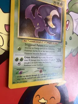 Pokemon TCG Crobat 4/64 Neo Revelation Holo Rare LP Swirl - Image 4