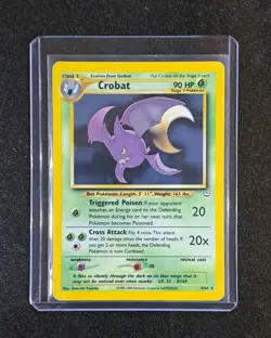 Pokemon TCG Crobat 4/64 Neo Revelation Holo Unlimited Rare LP/MP - Image 1