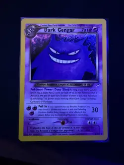 💥 Pokemon 2002 Neo Destiny Holo Rare Dark Gengar Card TCG #6/105 - Image 1