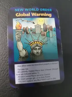 NWO: Global Warming Card INWO Illuminati New World Order Assassins Game 78/122 - Image 1