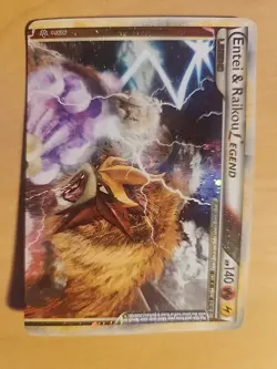 Pokemon TCG Entei Raikou Legend Unleashed Holo Card 90/95 MP Condition TOP - Image 1