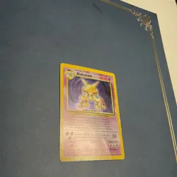 Pokemon TCG Alakazam Base Set Holo Card 1/102 Unlimited Rare - Image 4