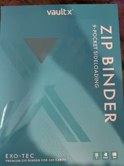 Vault X Ocean Blue (Teal) 9-Pocket Exo-Tec Zip Binder - 360 Cards - New In Box! - Image 1
