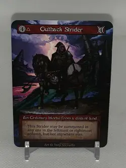 Sorcery Contested Realm: Alpha Outback Strider Sample Card - Image 1