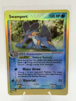 Pokemon Swampert 100 HP Rare Reverse Holo Card EX Ruby & Sapphire 23/109 English - Image 1