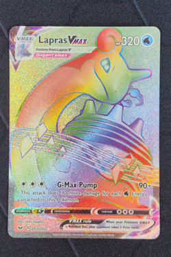 Pokemon Card Lapras VMAX Sword & Shield Base Set 203/202 Secret Rare English - Image 1