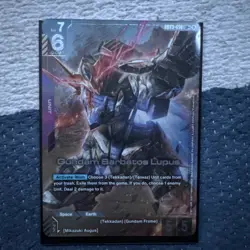 Gundam Barbatos Lupus LR + GD03-050 Steel Requiem Gundam Card Game Japanese - Image 1