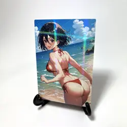Attack on Titan Mikasa Ackerman Sexy Hot Anime Waifu Girl Goddess Story Art Card - Image 2