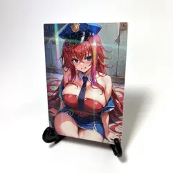 High School DxD Rias Gremory Sexy Anime Waifu Police Girl Goddess Story Art Card - Image 2