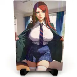 Naruto Kushina Uzumaki Sexy Anime Waifu Girl Doujin Lewd Goddess Story Art Card - Image 3