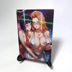 Naruto Bleach Hinata Hyuga Rangiku Matsumoto Sexy Anime Waifu Goddess Art Card - Image 2