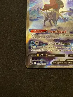 Suicune v Crown Zenith Galarian Gallery Holo Ultra Rare Card GG38 GG70 - Image 5