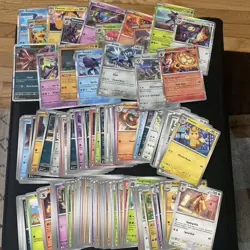 Mega Evolutions Phantasmal Flames Bulk Lot 100 Cards + 17 Different Holos - Image 1
