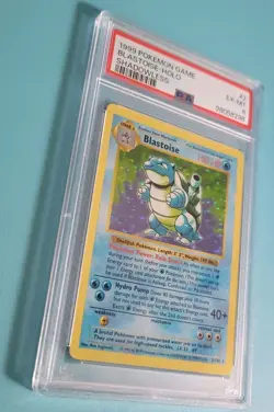PSA 6 EX-MT Blastoise 002/102 Base Set Shadowless Holo Rare 1999 Pokemon - Image 2