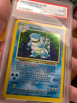 Blastoise 002/102 Base Set Holo Pokemon Graded Card PSA 6 - Image 2