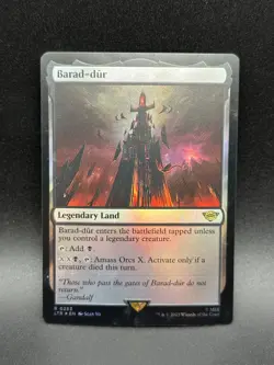 MTG Barad-dur R The Lord of the Rings: Tales of Middle-earth #253 FOIL - Image 1