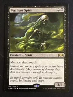 1x Pestilent Spirit (081) Ravnica Allegiance LP MTG Magic the Gathering x1 MKE - Image 1