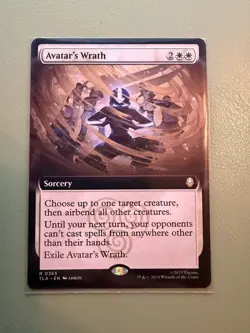 MTG Avatar's Wrath #365- Extended Art-TLA-Regular Rare - Image 1