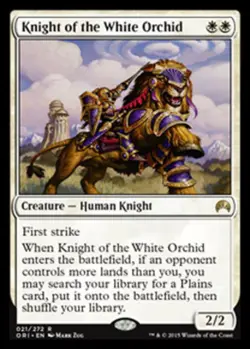 Near Mint x 1 Knight of the White Orchid - Foil Magic Origins - Image 1
