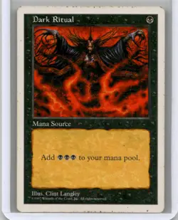 Moderately played Dark Ritual # Fifth Edition W/Tracking - Image 1