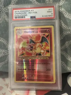 Pokemon Xy Evolutions Charizard Reverse Holo PSA 9 - Image 1