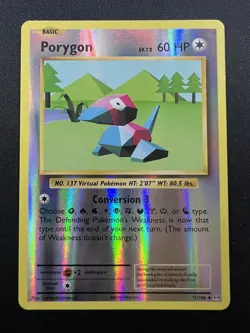 Pokemon TCG Porygon XY Evolutions 71/108 Reverse Holo Uncommon Card 2016 - Image 1
