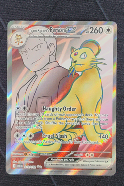 Team Rocket's Persian ex Pokemon S&V Destined Rivals Holo 219/182 English - Image 1