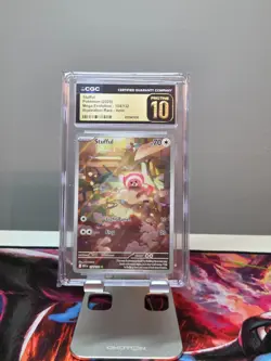 POKEMON CGC 10 PRISTINE STUFFUL 154/132 MEGA EVOLUTION ILLUSTRATION RARE HOLO - Image 1