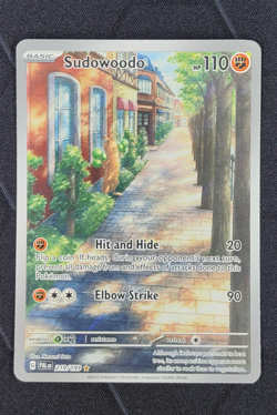 Pokemon Sudowoodo 219/193 Paldea Evolved Illustration Rare English - Image 1