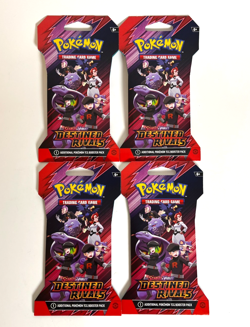 Pokemon TCG Scarlet & Violet Destined Rivals - 4 Sleeved Booster Packs - Sealed - Image 1