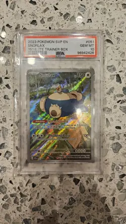 PSA 10 Snorlax 151 ETB Promo #051 - 2023 Pokemon SVP Black Star Promo - GEM MINT - Image 1