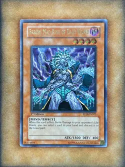 Yugioh Bronn, Mad King of Dark World EEN-EN022 Ultimate Rare 1st Ed NM - Image 1