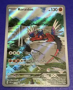 Pokemon TCG Koraidon SVP014 Pokemon Center Stamped Black Star Promo - NM - Image 1