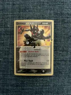 Greninja Gold Star SWSH144 Black Star Promo Holo Celebrations Pokemon Card NM - Image 1