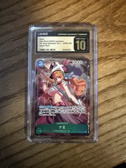 Nami Premium Collection Best Selection Vol. 1 OP02-036 One Piece CGC Pristine 10 - Image 1