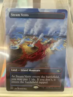 MTG: Steam Vents Borderless Card Regular Unfinity Magic the Gathering - NM - Image 1