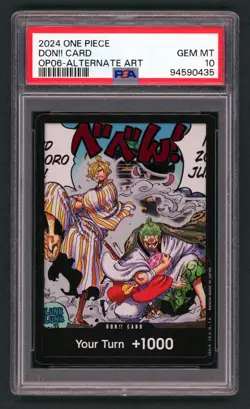 PSA 10 One Piece Don!! Card Alternate Art OP06 Wings of the Captain English - Image 1