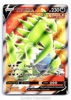 Tyranitar V 154/163 - Battle Styles - Pokemon Card - Near Mint - Image 1