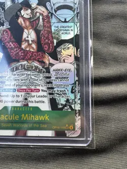 Bandai Dracule Mihawk OP14-119 Secret Rare Character Card One Piece Card Game - Image 4
