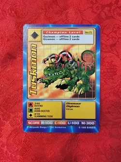 Bandai Digimon Trading Card Series 2 Tuskmon Bo-75 - Image 1