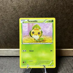 Sewaddle 10/113 Common Legendary Treasures Black & White Pokemon Card - Image 1