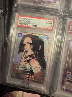 2023 ONE PIECE OP04-KINGDOMS OF INTRIGUE 078 BOA HANCOCK SPECIAL ALT. ART PSA 10 - Image 1