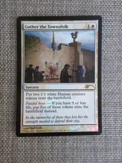 Gather the Townsfolk foil WPN promo - Image 1