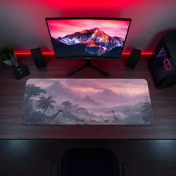 Tribal Dinosaurs Themed Playmat - Kawaii Anime Style Gaming Mat for MTG, YuGiOh - Image 5