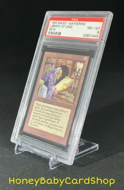 MTG Limited Edition Beta 1993 Library of Leng PSA 8 NM/MT Old School 93/94 - Image 3