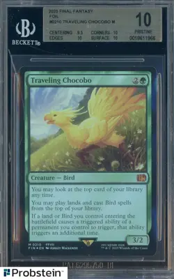 2025 MTG Final Fantasy Foil #0210 Traveling Chocobo BGS 10 PRISTINE - Image 1