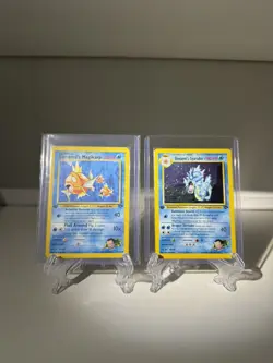 Giovanni's Gyarados & Magikarp Holo Rare Gym Challenge 1st Edition Pokemon 1998 - Image 1
