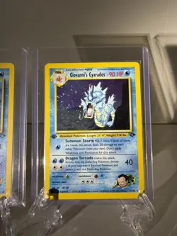 Giovanni's Gyarados & Magikarp Holo Rare Gym Challenge 1st Edition Pokemon 1998 - Image 3