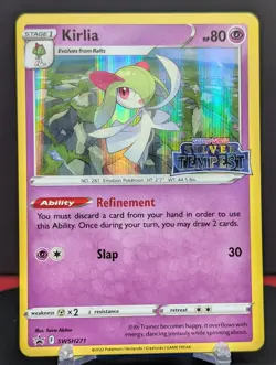 Pokemon Kirlia #SWSH271 English Black Star Promo Holo Stamped Silver Tempest - Image 1