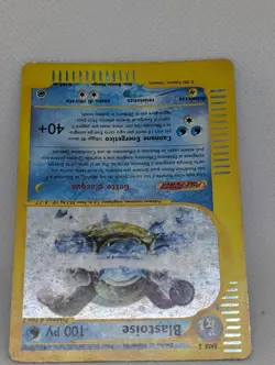 Blastoise 004/165 Expedition Base Set Holo Rare Pokemon TCG Nintendo MP ITALIAN - Image 4